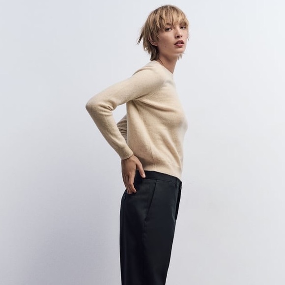 Zara 100% Cashmere Knit Sweater - Picture 2 of 11